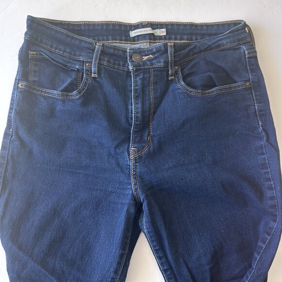 Levi's 725 High Rise Bootcut Women's Jeans Blue Wash Dark Ingigo Sz.30 - Picture 7 of 12